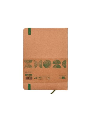 Libreta Liderpapel Ecouse 100% Reciclada A5 96 Hojas 70Gr Horizontal Con Gomilla Y Marca Paginas|Libreriasalesiana