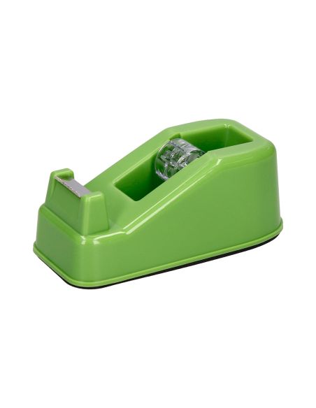 Portarrollo Sobremesa Liderpapel Ecouse 100% Plastico Reciclado Para Cinta De 33 Mt Color Verde