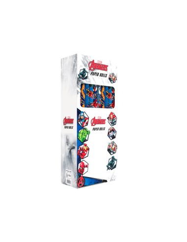 Papel De Regalo Basika Marvel Rollo Ancho 70 Cm Longitud 2 Mt Diseños Surtidos