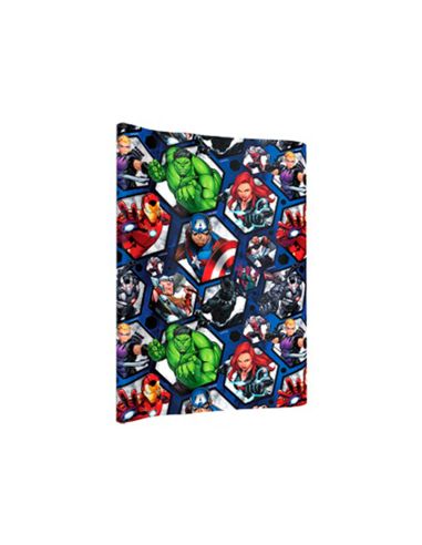 Papel De Regalo Basika Marvel Rollo Ancho 70 Cm Longitud 2 Mt Diseños Surtidos