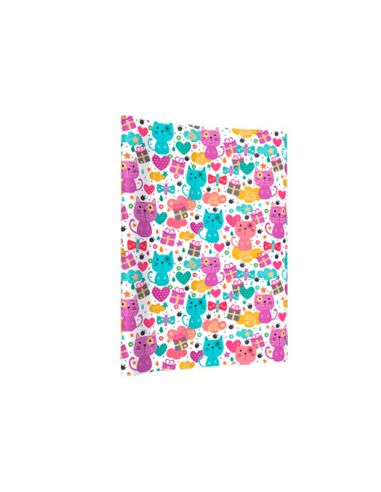 Papel De Regalo Basika Infantil Rollo Ancho 1 M Longitud 3 Mt Diseños Surtidos