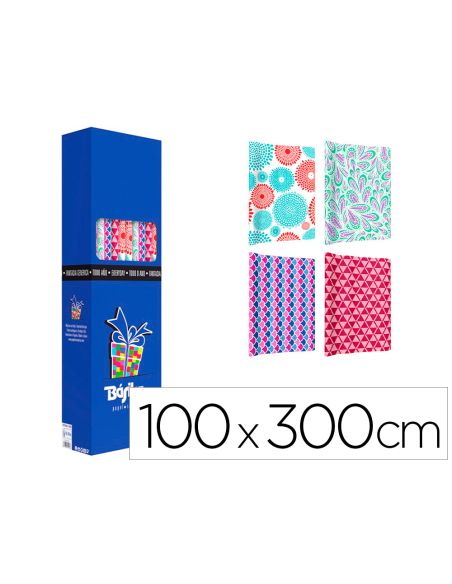 Papel De Regalo Basika Todo Año Rollo Ancho 1 M Longitud 3 M Modelos Surtidos Gramaje 50 Gr