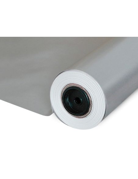 Papel De Regalo Basika Metalizado Plata Bobina Ancho 62 Cm Longitud 80 M