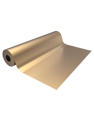 Papel De Regalo Basika Metalizado Oro Bobina Ancho 31 Cm Longitud 80 M