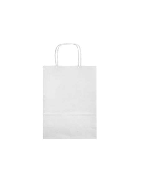 Bolsa Papel Q-Connect Celulosa Blanco L Con Asa Retorcida 320X400X140 Mm