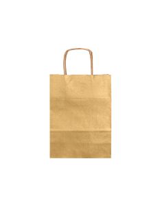Bolsa Papel Q-Connect Kraft Oro L Con Asa Retorcida 320X400X140 Mm 2