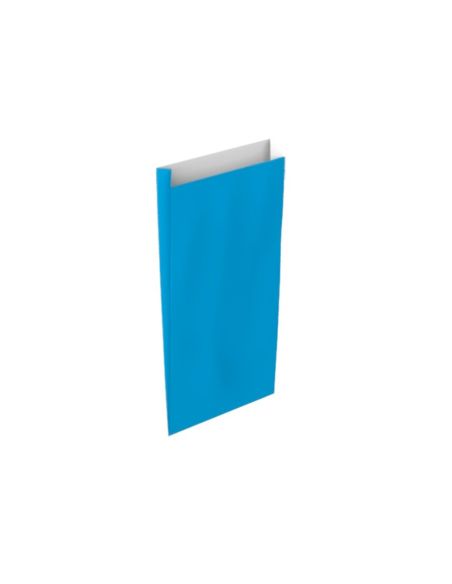 Sobre Papel Basika Celulosa Celeste Con Fuelle S 150X300X60 Mm Paquete De 25 Unidades