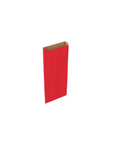 Sobre Papel Basika Kraft Rojo Con Fuelle Xs 120X250X30 Mm Paquete De 25 Unidades