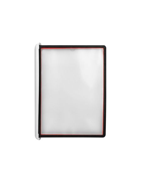 Portacatalogo De Pared Plastico Liderpapel Con 10 Fundas Din A4 Colores Surtidos