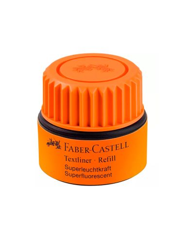 Tinta Rotulador Faber Castell Textliner Fluorescente 1549 Con Sistema Capilar Color Naranja Bote 30 Ml
