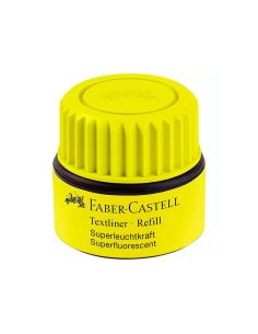 Tinta Rotulador Faber Castell Textliner Fluorescente 1549 Con Sistema Capilar Color Amarillo Bote 30 Ml 2