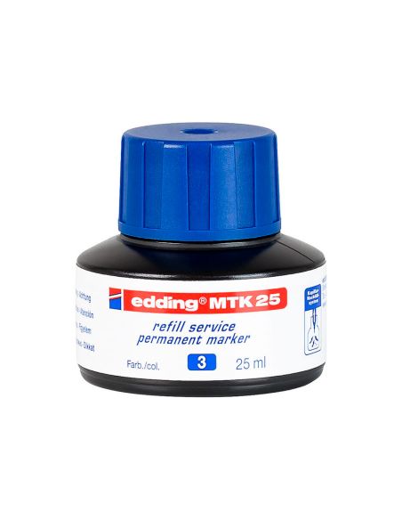 Tinta Rotulador Edding Mtk25 Con Sistema Capilar Color Azul Bote 25 Ml