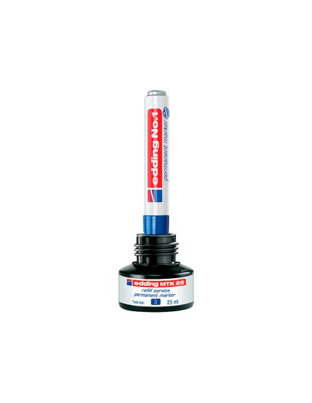 Tinta Rotulador Edding Mtk25 Con Sistema Capilar Color Azul Bote 25 Ml