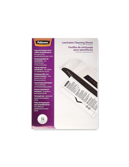Hoja De Limpieza Fellowes Para Plastificadoras Pack De 10 Unidades