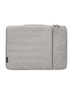Funda Para Portatil Q-Connect 13,3" Con Asa 1 Bolsillo Exterior Con Cremallera Color Gris 350X250X25 Mm 2