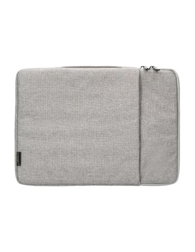 Funda Para Portatil Q-Connect 13,3" Con Asa 1 Bolsillo Exterior Con Cremallera Color Gris 350X250X25 Mm