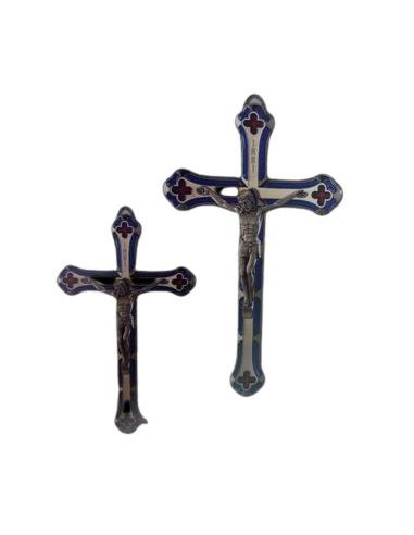 Cruz Niquel 14Cm Esmalte Azul (24)