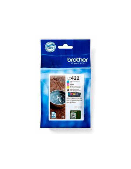 Ink-Jet Brother Lc-422Val Mfc-J5340Dw / Mfc-J5740Dw / Mfc-J6540Dw / Mfc-J6940Dw 550 Paginas Negro 500 Paginas