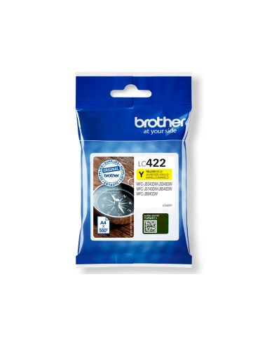 Ink-Jet Brother Lc-422Y Yellow Mfc-J5340Dw / Mfc-J5740Dw / Mfc-J6540Dw / Mfc-J6940Dw 550 Paginas