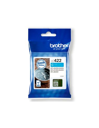 Ink-Jet Brother Lc-422C Cyan Mfc-J5340Dw / Mfc-J5740Dw / Mfc-J6540Dw / Mfc-J6940Dw 550 Paginas