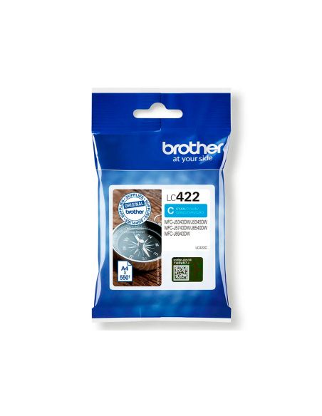Ink-Jet Brother Lc-422C Cyan Mfc-J5340Dw / Mfc-J5740Dw / Mfc-J6540Dw / Mfc-J6940Dw 550 Paginas