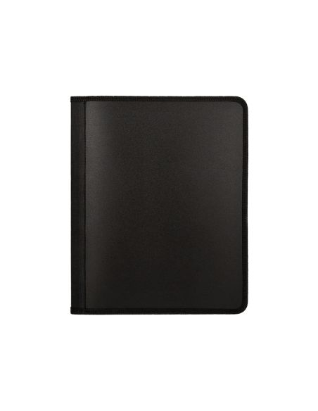 Carpeta Liderpapel 4 Anillas 25 Mm Polipropileno Cierre Cremallera 4 Bolsillos Interiores Con Ribete Color Negro