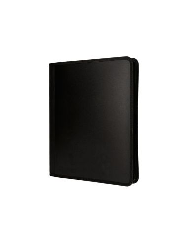 Carpeta Liderpapel 4 Anillas 25 Mm Polipropileno Cierre Cremallera 4 Bolsillos Interiores Con Ribete Color Negro