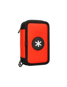 Plumier Escolar Antartik Triple Cremallera Color Rojo 36 Piezas