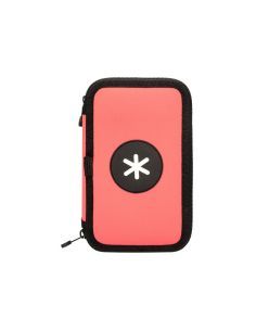 Plumier Escolar Antartik Doble Cremallera Color Coral 28 Piezas 2
