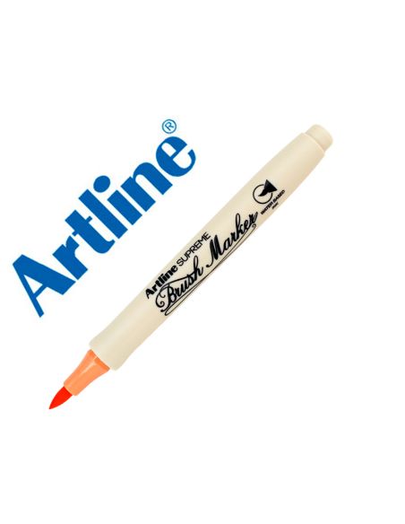Rotulador Artline Supreme Brush Epfs Pintura Base De Agua Punta Tipo Pincel Trazo Fino Ocre