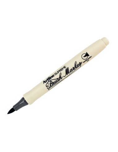Rotulador Artline Supreme Brush Epfs Pintura Base De Agua Punta Tipo Pincel Trazo Fino Gris