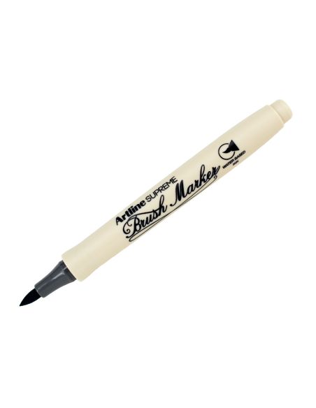 Rotulador Artline Supreme Brush Epfs Pintura Base De Agua Punta Tipo Pincel Trazo Fino Gris