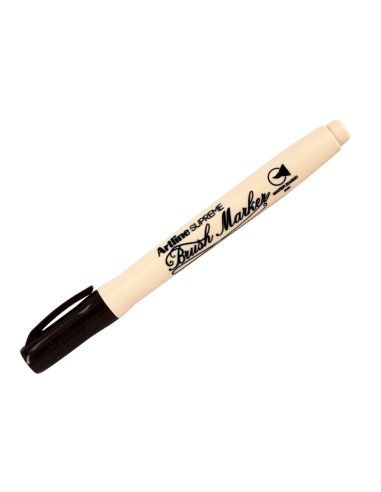 Rotulador Artline Supreme Brush Epfs Pintura Base De Agua Punta Tipo Pincel Trazo Fino Marron Oscuro