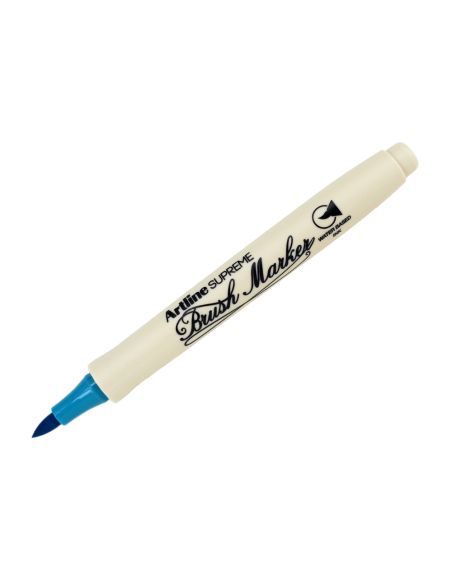 Rotulador Artline Supreme Brush Epfs Pintura Base De Agua Punta Tipo Pincel Trazo Fino Turquesa