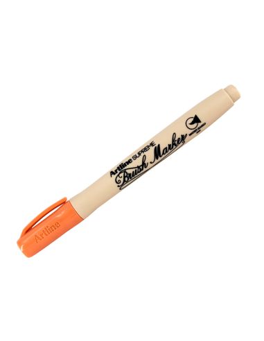 Rotulador Artline Supreme Brush Epfs Pintura Base De Agua Punta Tipo Pincel Trazo Fino Albaricoque