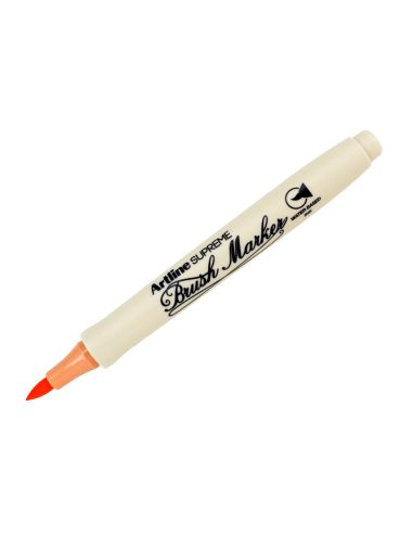 Rotulador Artline Supreme Brush Epfs Pintura Base De Agua Punta Tipo Pincel Trazo Fino Albaricoque