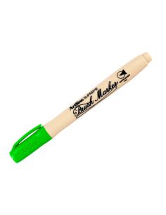 Rotulador Artline Supreme Brush Epfs Pintura Base De Agua Punta Tipo Pincel Trazo Fino Verde Claro 2