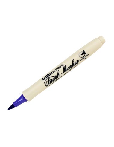 Rotulador Artline Supreme Brush Epfs Pintura Base De Agua Punta Tipo Pincel Trazo Fino Purpura