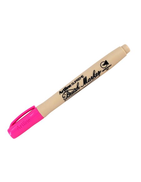 Rotulador Artline Supreme Brush Epfs Pintura Base De Agua Punta Tipo Pincel Trazo Fino Rosa