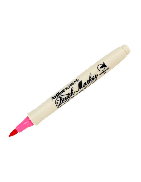 Rotulador Artline Supreme Brush Epfs Pintura Base De Agua Punta Tipo Pincel Trazo Fino Rosa
