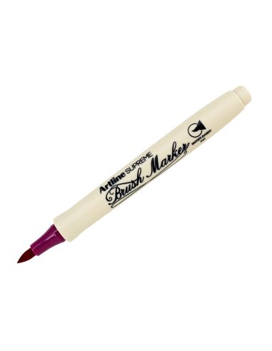 Rotulador Artline Supreme Brush Epfs Pintura Base De Agua Punta Tipo Pincel Trazo Fino Magenta