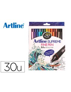 Rotulador Artline Supreme Epfs200 Fine Liner Punta De Fibra 0,4 Mm Bolsa 30 Unidades Colores Surtidos