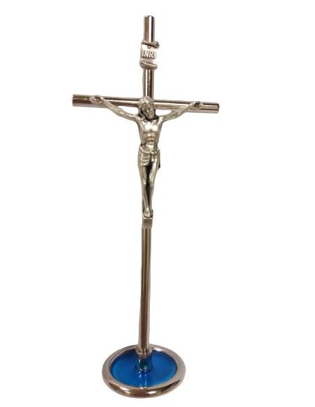 Cruz Mesa Metal Base Trans Azul 16Cm (24)