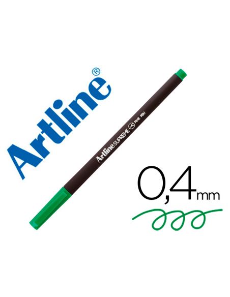 Rotulador Artline Supreme Epfs200 Fine Liner Punta De Fibra Verde 0,4 Mm