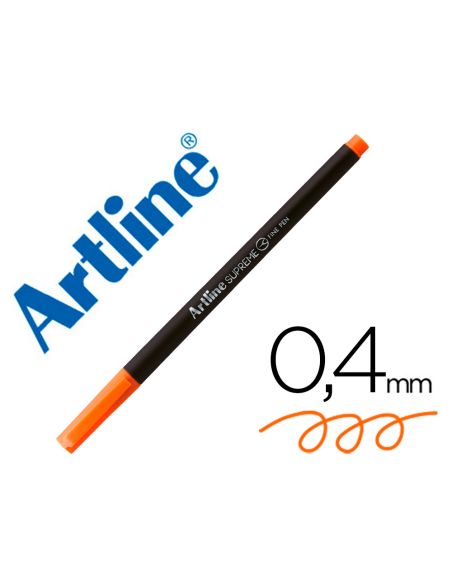 Rotulador Artline Supreme Epfs200 Fine Liner Punta De Fibra Naranja Oscuro 0,4 Mm