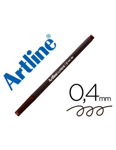Rotulador Artline Supreme Epfs200 Fine Liner Punta De Fibra Marron Oscuro 0,4 Mm