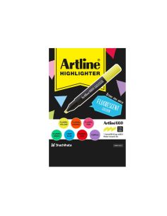 Rotulador Artline Fluorescente Ek-660 Expositor De 36 Unidades Colores Surtidos 2