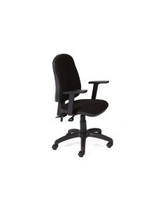 Silla Rocada Direccion Sistema Asincro Con Brazos Color Negro