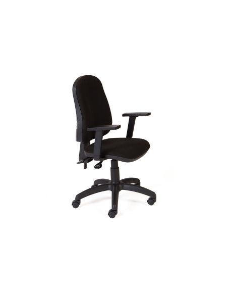 Silla Rocada Direccion Sistema Asincro Con Brazos Color Negro