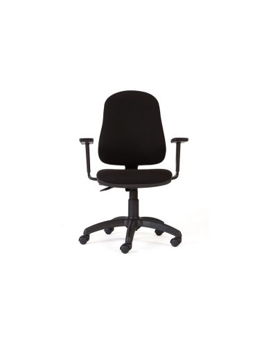 Silla Rocada Direccion Sistema Asincro Con Brazos Color Negro